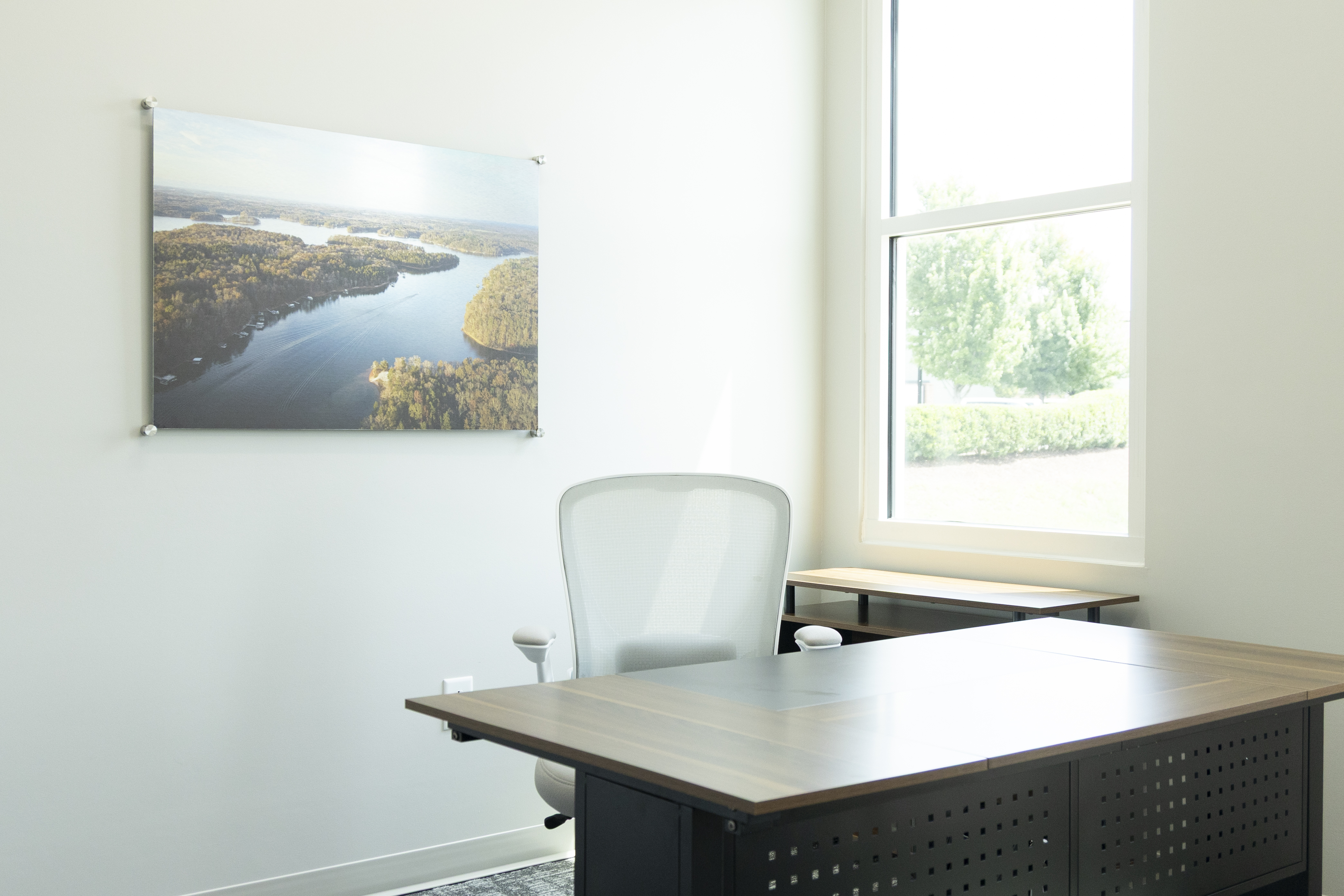 A private office at Bluefield's Clemson, SC location